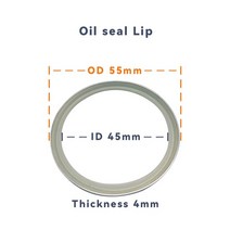 범용 립 오일 도장 ID 굴삭기 부품 버킷 링크 부싱 지지대 암 및 실린더 사용 30-65mm, 09 45x55x4mm