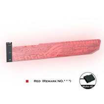 비디오 카드 지원 argb 그래픽 카드 홀더 rgb gpu 브래킷 mb faith 램프 동기화(asus msi giga) pc 모드 커스텀 수냉, 빨강비고번호