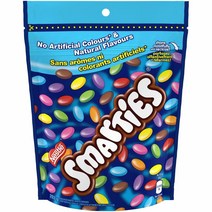 네슬레 스마티즈 NESTLE SMARTIES Resealable Bag 203g 초콜릿 무인공색소 지퍼백 1팩, 1g