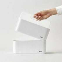 시스맥스 포르타 폴드 수납 툴박스, 화이트 투명