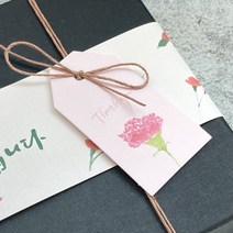 초이스앤코 카네이션 포장택 약100개 3.5x6.5cm