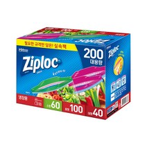지퍼락 선물팩 소형 200매 (60매+중형100매+대형 40매), 단품