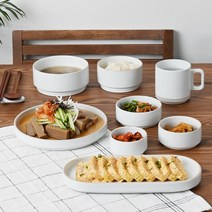 에라토 옳음 도자기 공기 대접 8종1택, 옳음 대접[흰색], 1개