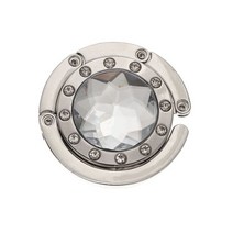 휴대용 금속 Foldable 가방 지갑 걸이 핸드백 걸이 다이아몬드 접는 테이블 걸이 테이블 걸이 책상 걸이, 하얀