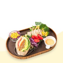슬림쿡 샐럽위치 샌드위치+샐러드 정기배송 2주/4주 도시락, 불고기치킨+소세지로제, 리코타과일+크래미아, 4주
