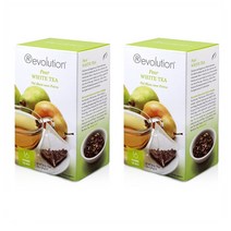 레볼루션 티 피어 화이트 티백 16개입 2팩 Revolution Tea - Pear White Tea | Premium Full Leaf Infuser