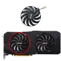 5700XT 2pcs T129215SU FDC10U12S9C 95mm DC 12V 0.50A 4Pin 5600XT 그래픽 카드 팬 Asus Radeon Rx Xt 듀, 03 1pcs FDC10U12S9-C