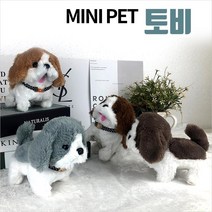 달리는 강아지 모음 움직이는 강아지 인형 동물 피규어 로봇, 미니펫04_토비