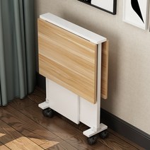 확장형 접이식 식탁 2인용 4인용 아일랜드 트랜스포머 올인원 폴딩 조립식 원목 테이블, 1006068 단일 테이블 골든 티크 색