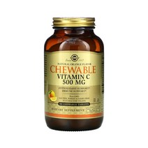 Solgar 솔가 츄어블 비타민C 500 mg 90정 오렌지맛 아스코르빈산 아스코르브산 아세로라 로즈힙 솔땡 고약사 약들약