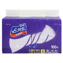 스카트 간편한 다용도 위생행주 100매 행주타올, 1개, 100매입