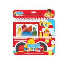 블록크레용 블록 크레용_소방차 색칠놀이북(5pcs) 무독성크레파스 손에 묻지않는크레파스 첫크레파스 촉각미술 시각미술 오감발달 블럭놀이 크레파스 크레용