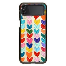 CASETiFY 삼성 갤럭시 Z 플립 3용 임팩트 케이스 - 클라우드 - 클리어 블랙
