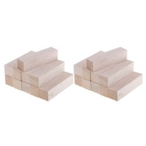 GHSHOP 발사 나무 블록 DIY 모델링 공예 나무 작업 재료 20pcs 120mm