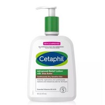 세타필 어드밴스 릴리프 로션 시어 버터, 2개, 473ml