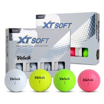 [VOLVIK] 볼빅 XT 소프트 3피스 우레탄 골프공, 볼빅 XT 소프트_컬러, 12개입, 1개
