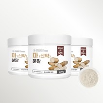 국산 영주 100% 마분말 가루 200g 소화 효소 단백질 흡수 잘되는 알칼리성 건강 식품 건강한 아침 식사 대용 영양식, 3BOX