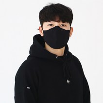 나록스 나노 필터 마스크 인견블랙 L 먼지차단 패션마스크 3중구조, 1개, 1개