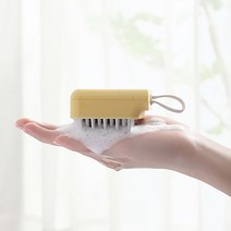 자극없는 실리콘 샴푸브러쉬 케어 두피마사지(옐로우), 상세 참조