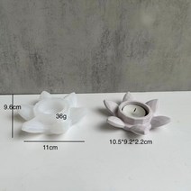 실리콘몰드 수제 석고 시멘트 금형라운드 양초 항아리 콘크리트 금형 DIY 수제 향수 왁스 보관 상자 시멘, 15 lotus 01