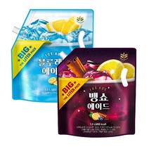 밸런스그로우 블루레몬에이드 +뱅쇼에이드 (대용량 편의점음료), 3l