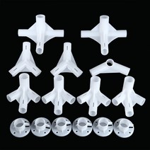 렉산2t 차양 캐노피 차고3x6m 전망대 천막 텐트 코너 센터 커넥터 피트 25/19mm 플라스틱 파이프 피팅 DIY, 한개옵션0