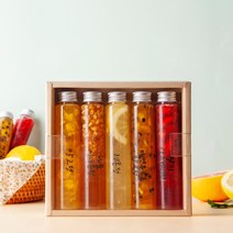 수제청 120g 답례품 선물 레몬청 키위청 자몽청 망고청 청귤청, 레몬+자몽+패션망고+블루베리+복숭아자두