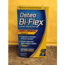 WB Osteo Bi-Flex 삼중 강도 정제 + 비타민 D 120 CT 관절 건강 Ex 01/24 & UP