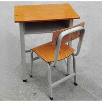 옛날 학교책상의자 책걸상 레트로 복고풍 책상의자, 의자+70 높이의 테이블