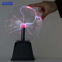 플라스마볼 아로마 오일 램프 인테리어 소설 정전기 볼 플라즈마 매직 볼 usb 작은 밤 어린이 선물 전구 홈 참신 조명, 8 인치
