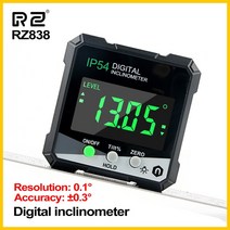 RZ 각도 각도기 베벨 360 학위 경사계 미니 디지털 각도기 경사계 테스터 각도 측정 도구 MT2010/2011, 03 RZ838-GRE