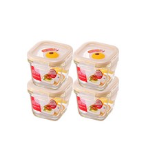 락앤락 유로스팀홀 정사각 300ml_4개