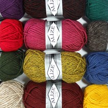 (10+1 이벤트중) 슈퍼 라나 맥시 뜨개실 목도리 모자 장갑, 60 블랙