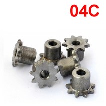 1pcs 04c 9t-24t 스프로킷 휠 산업용 체인 기어 피치 6.35mm 45 스틸 04c 롤러 체인에 적합, 04c-10 치아