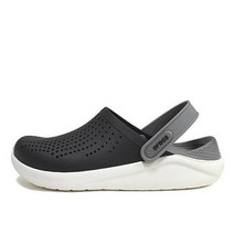 크록스라이트라이드클로그샌들블랙화이트여자여름슬리퍼205964066