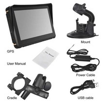 XGODY 7 'hd 오토바이 GPS 네비게이션 방수 자동차 256M 8GB 800MHZ 충전식 Autobike 네비게이터 맵 지원 업그레이드, CN_No TF Card | 7 Inch
