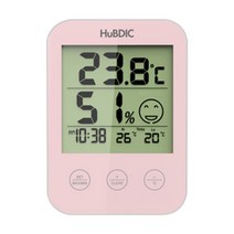 휴비딕 디지털 시계 온습도계 HT-3 핑크 온도 측정, 우니샵 c 1, 우니샵 c 본상품선택