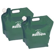 [2개입 그린] Montagna 10L 워터 탱크 워터백 아웃도어 캠프 바베큐 해양 스포츠 물방울 방재 재해 비상용 저수 급수 긴급용