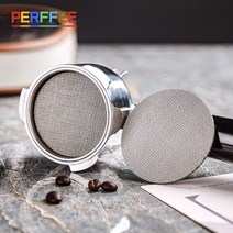 커피필터 포타필터 퍽 스크린 필터 플레이트 하단 샤워 스크린 커피 머신 핸들 316 스테인리스 스틸 150um 메쉬 51mm 535mm 585mm, 3. 58.5mm 1.7mm, 1. CN