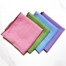 [사라가든] 여성 CR면 손수건&목 스카프(무지) 4개1세트