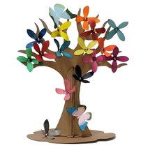 종이나무 꾸미기(7종 택1)-상상나무1 키즈킹 한지 콘 하비콘 벚꽃 은행 낙엽 가을, 단품