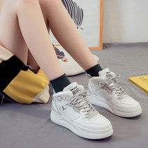 여성 겨울 하이탑 벨벳 운동화 기모안감 따뜻한 방한 신발 UV110071HR 비옴