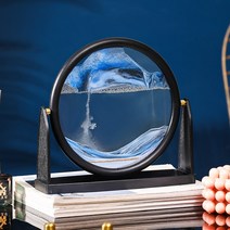 3d 모래 시계 유사 그림 장식 흐르는 모래 그림 예술 흐름 움직이는 모래 시계 럭셔리 데스크탑 장식 동적 디스플레이, a