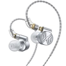 액션 카메라 삼각대 셀카봉 스탠드 짐벌 trn ta1 max hi-fi 1ba + 1dd Knowles 하이브리드 베릴륨 도금 다이내믹 인이어 모니터 이어폰 하이파이 베이스, 은색 마이크 없음, 실버 마이크 없음