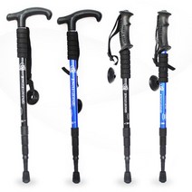 듀랄루민 3단 등산스틱 둘레길 트래킹 부모님 엄마 동호회 어르신 폴대 지팡이 초보자, 6061일자형스틱 핑크