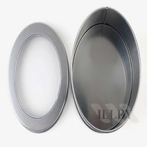 일비 원형 틴케이스 소품정리 원형쿠키통 방산시장캔들, 65x40mm - 투명창