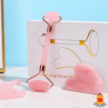 쿨링마사지기 페이스 롤러 얼굴 크리스탈 천연옥, 옵션3