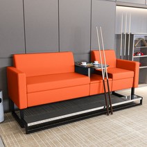 당구장 업소용 큐대 거 소파 의자 업소용 대기 휴식, 더블 블랙