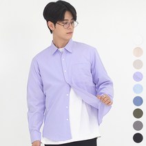 라틱 남자 링클프리 오버핏 캐주얼 셔츠