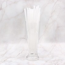 7x21 PLA생분해성빨대 백색 개별포장250개 옥수수빨대, 없음, 7x21 생분해빨대-개별 250개